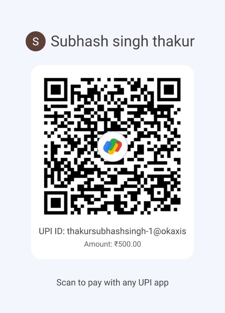 UPI QR code for ₹500